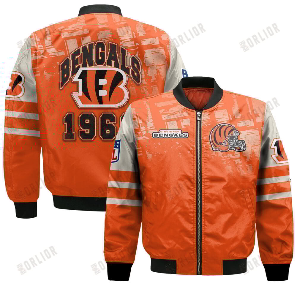 Cincinnati Bengals Football Team 2024 - 25 A Class Above Bomber Jacket