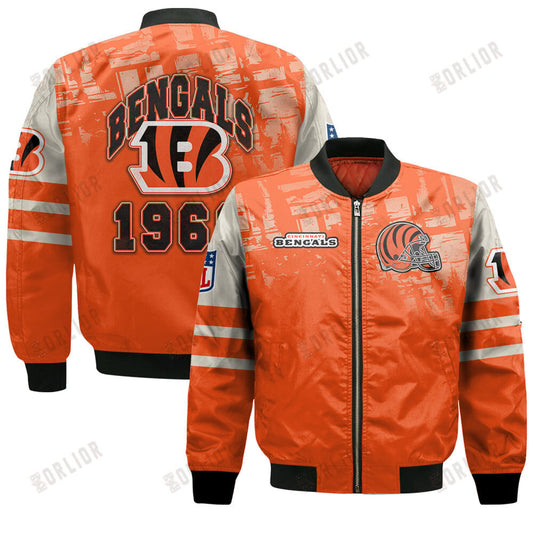 Cincinnati Bengals Football Team 2024 - 25 A Class Above Bomber Jacket