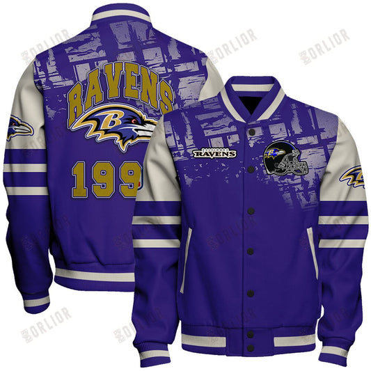 Baltimore Ravens Football Team 2024 - 25 A Class Above Unisex Varsity Jacket