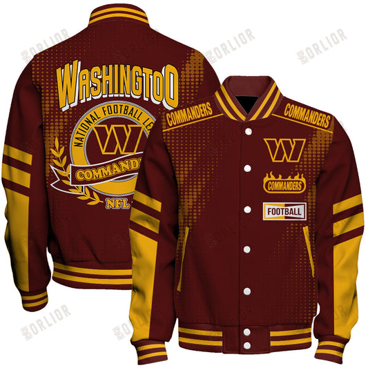 Washington Commanders Football Team 2024 - 25 The Light Of The Star Unisex Varsity Jacket