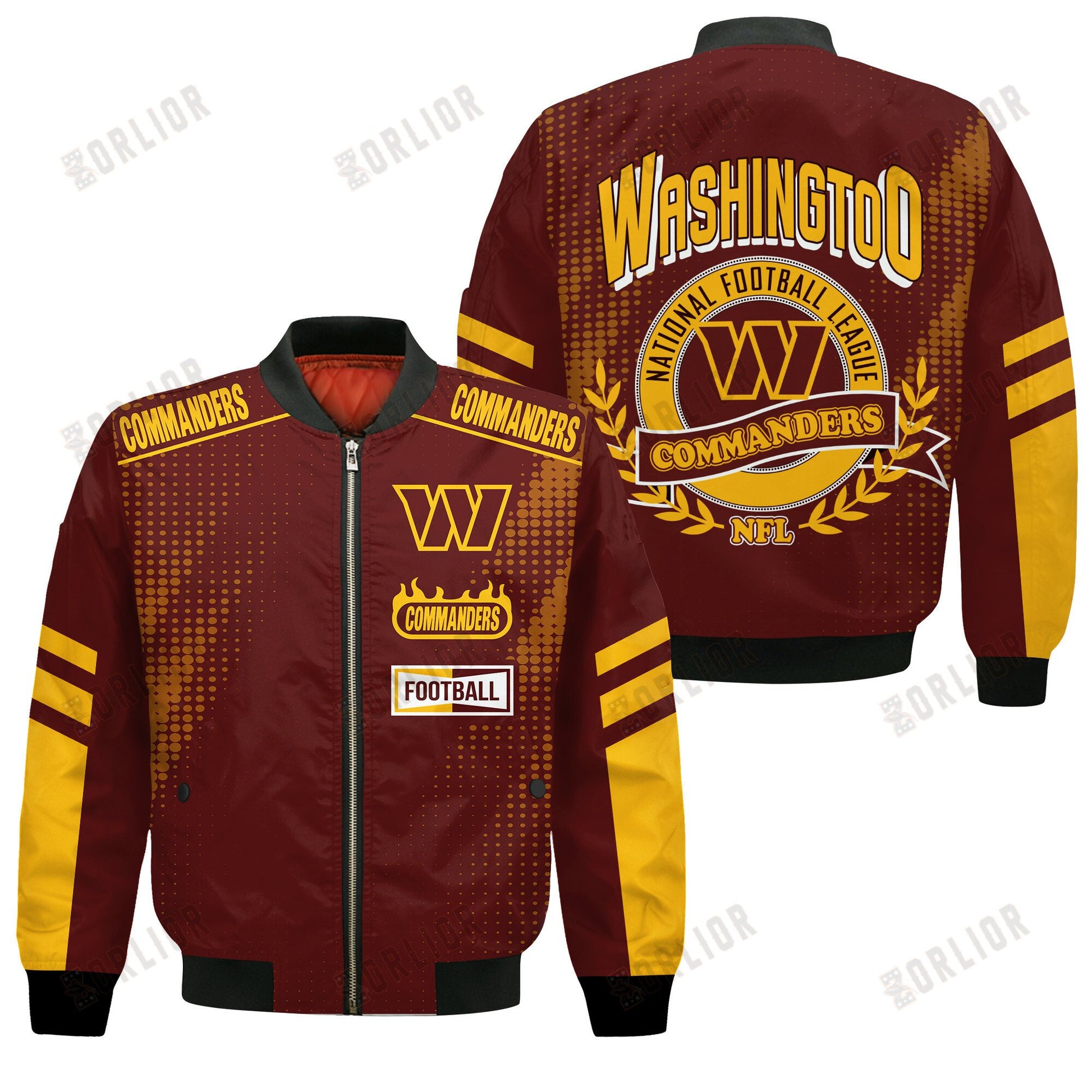 Washington Commanders Football Team 2024 - 25 The Light Of The Star Bomber Jacket