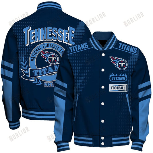 Tennessee Titans Football Team 2024 - 25 The Light Of The Star Unisex Varsity Jacket