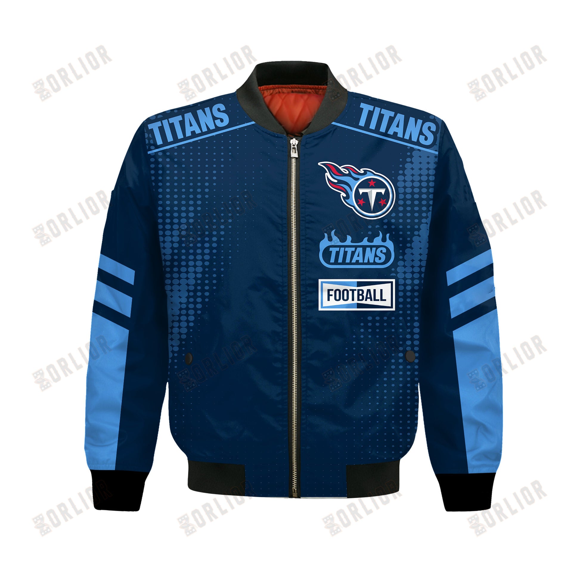 Tennessee Titans Football Team 2024 - 25 The Light Of The Star Bomber Jacket