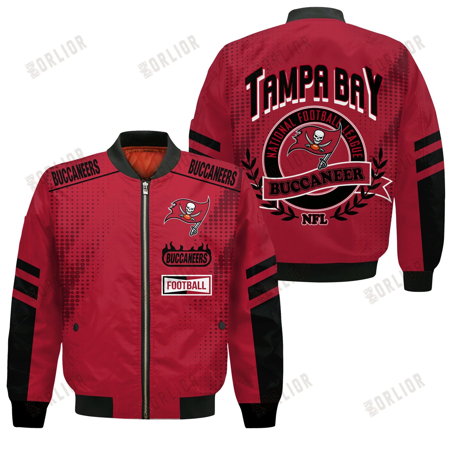 Tampa Bay Buccaneers Football Team 2024 - 25 The Light Of The Star Bomber Jacket
