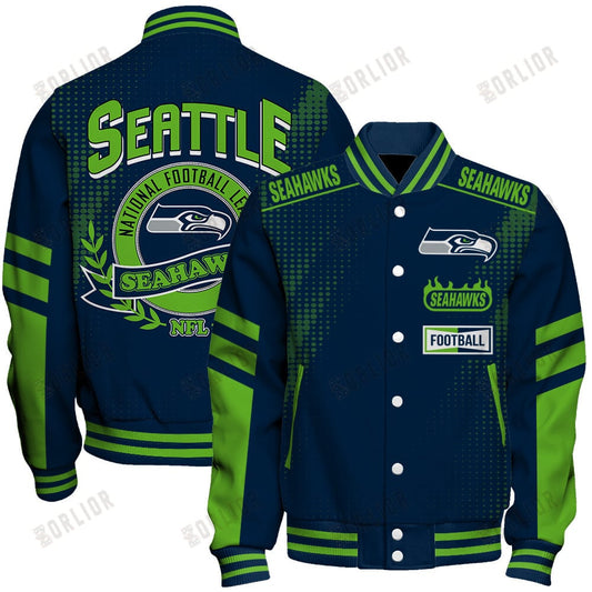 Seattle Seahawks Football Team 2024 - 25 The Light Of The Star Unisex Varsity Jacket