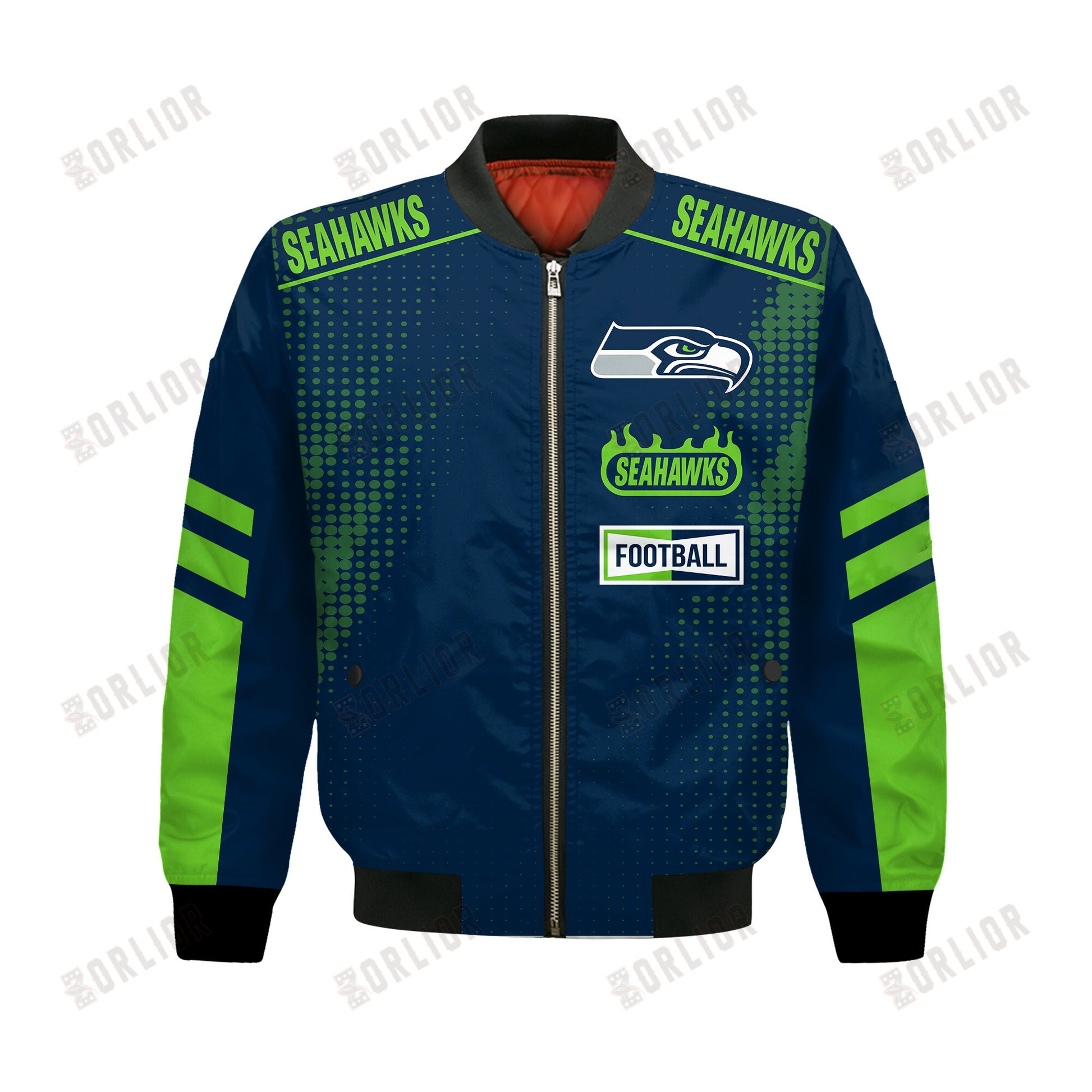 Seattle Seahawks Football Team 2024 - 25 The Light Of The Star Bomber Jacket