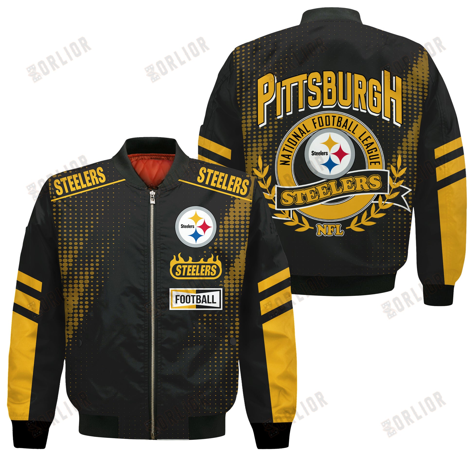 Pittsburgh Steelers Football Team 2024 - 25 The Light Of The Star Bomber Jacket