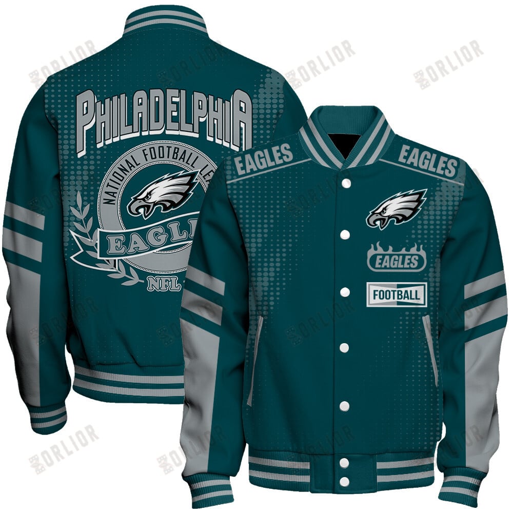 Philadelphia Eagles Football Team 2024 - 25 The Light Of The Star Unisex Varsity Jacket