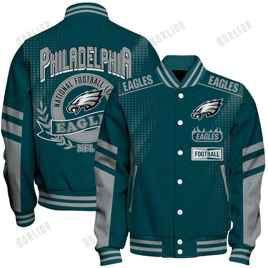 Philadelphia Eagles Football Team 2024 - 25 The Light Of The Star Unisex Varsity Jacket