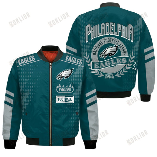 Philadelphia Eagles Football Team 2024 - 25 The Light Of The Star Bomber Jacket