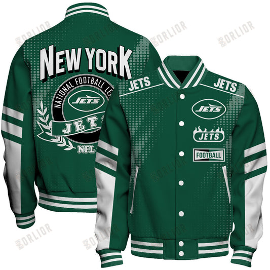 New York Jets Football Team 2024 - 25 The Light Of The Star Unisex Varsity Jacket