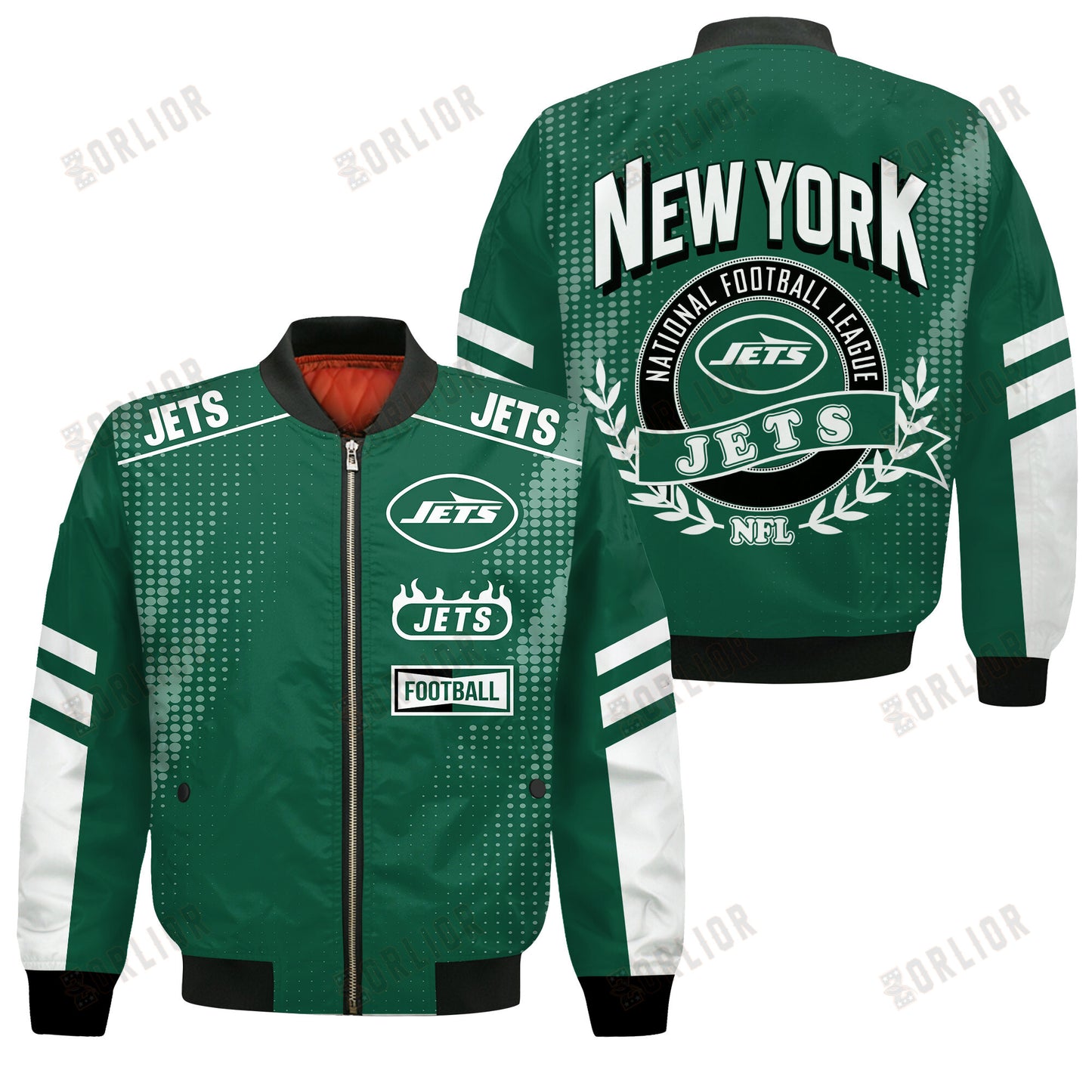 New York Jets Football Team 2024 - 25 The Light Of The Star Bomber Jacket