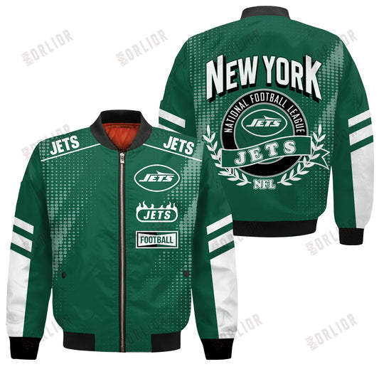 New York Jets Football Team 2024 - 25 The Light Of The Star Bomber Jacket