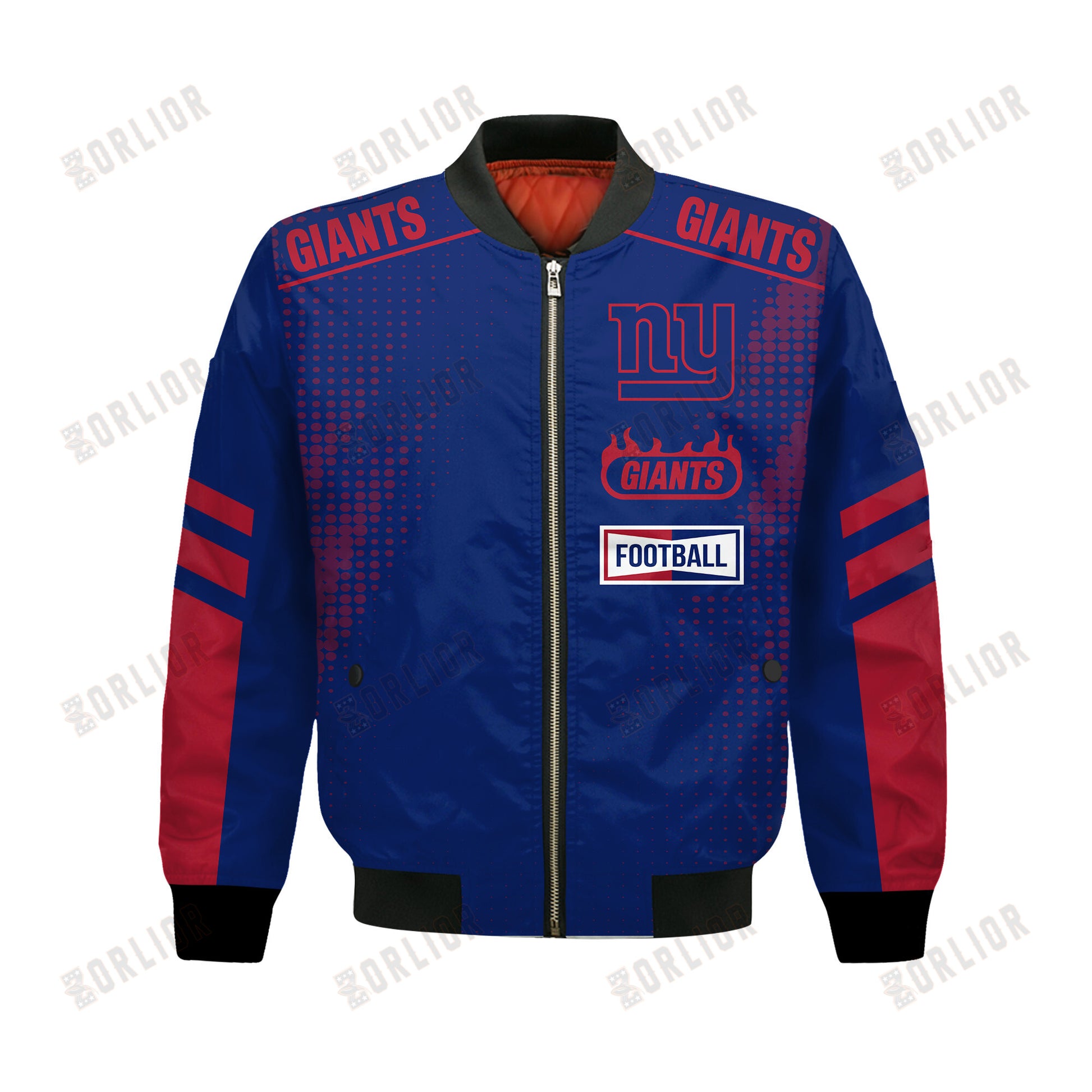 New York Giants Football Team 2024 - 25 The Light Of The Star Bomber Jacket