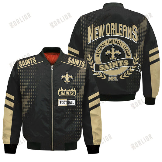 New Orleans Saints Football Team 2024 - 25 The Light Of The Star Bomber Jacket