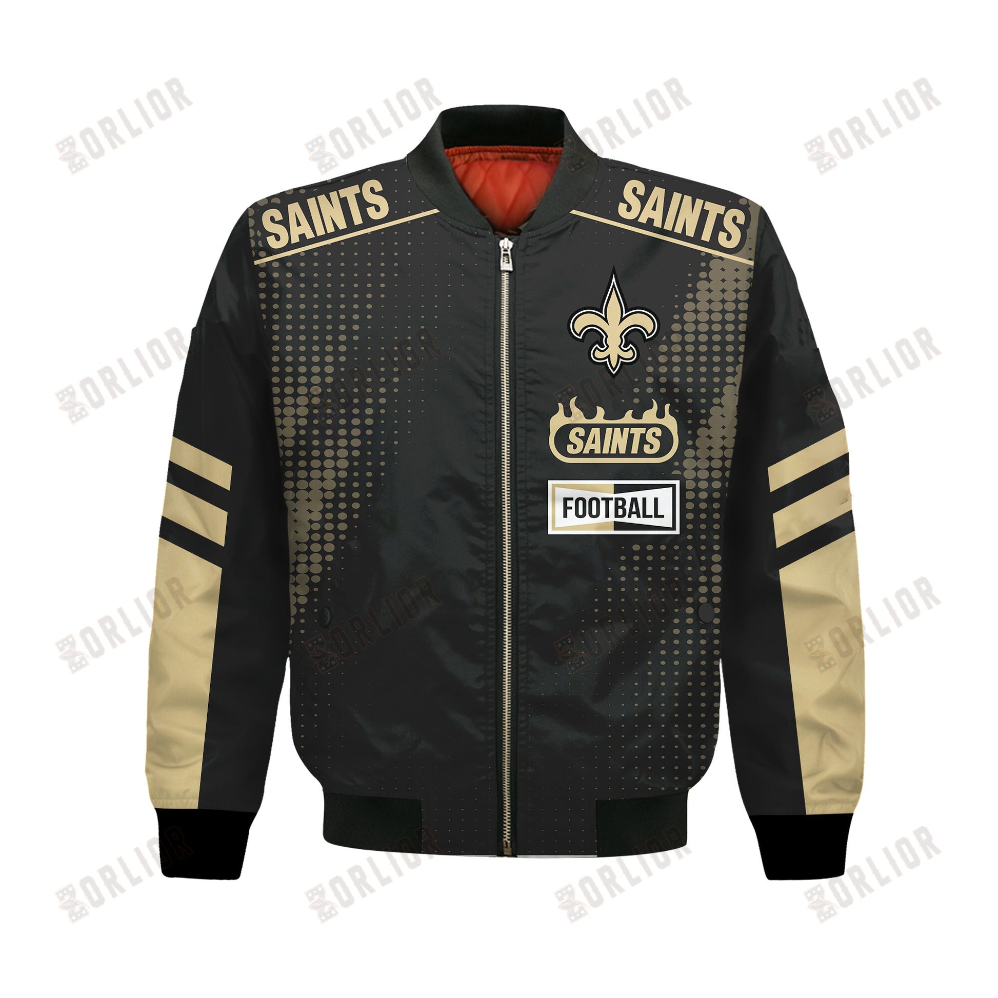 New Orleans Saints Football Team 2024 - 25 The Light Of The Star Bomber Jacket