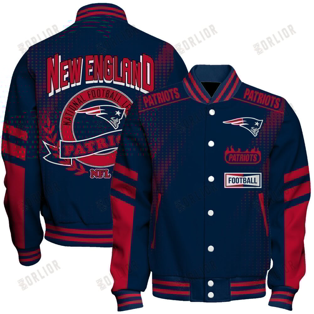 New England Patriots Football Team 2024 - 25 The Light Of The Star Unisex Varsity Jacket