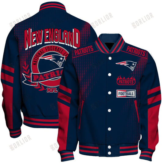 New England Patriots Football Team 2024 - 25 The Light Of The Star Unisex Varsity Jacket