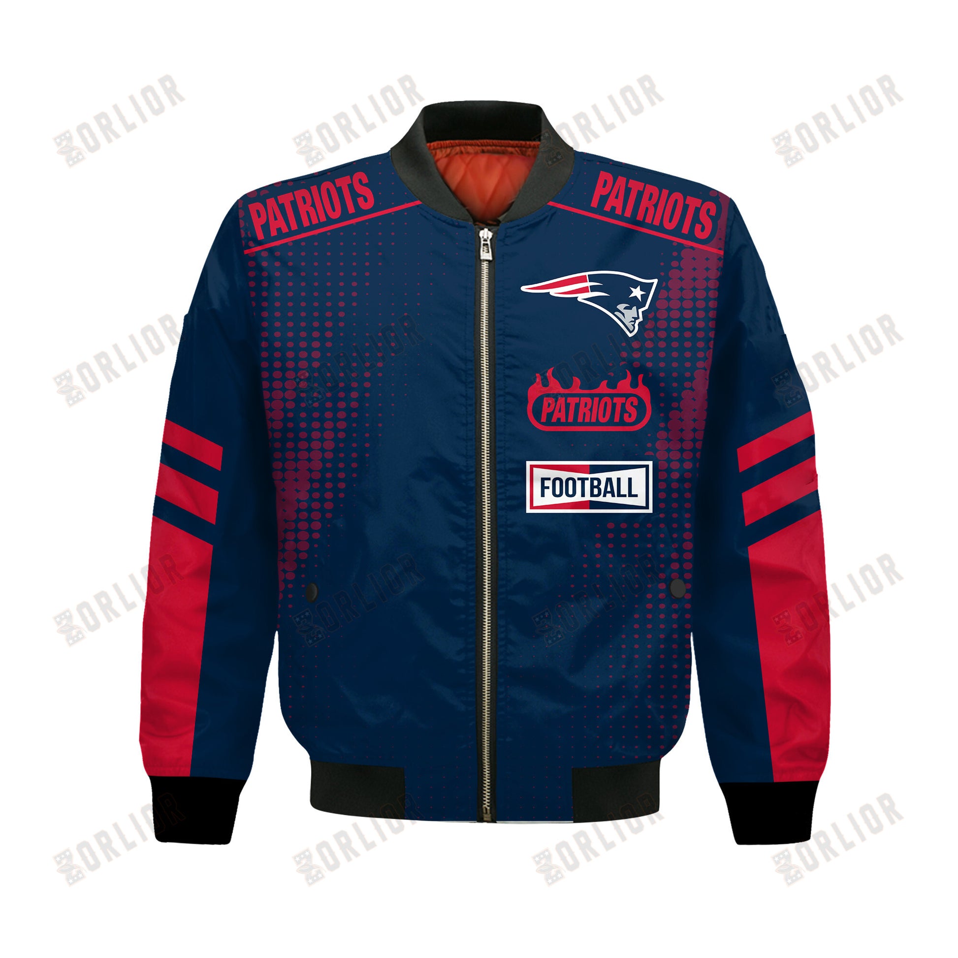 New England Patriots Football Team 2024 - 25 The Light Of The Star Bomber Jacket
