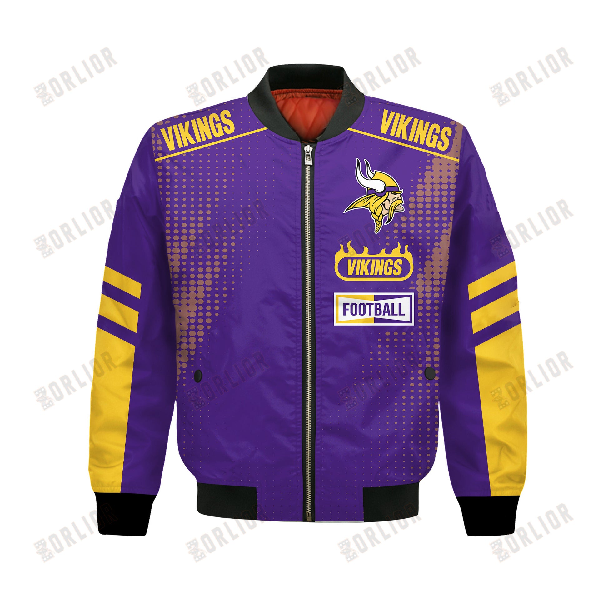 Minnesota Vikings Football Team 2024 - 25 The Light Of The Star Bomber Jacket