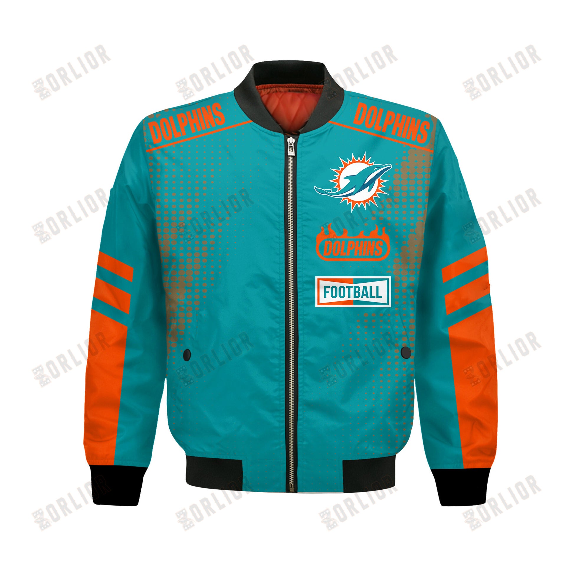 Miami Dolphins Football Team 2024 - 25 The Light Of The Star Bomber Jacket