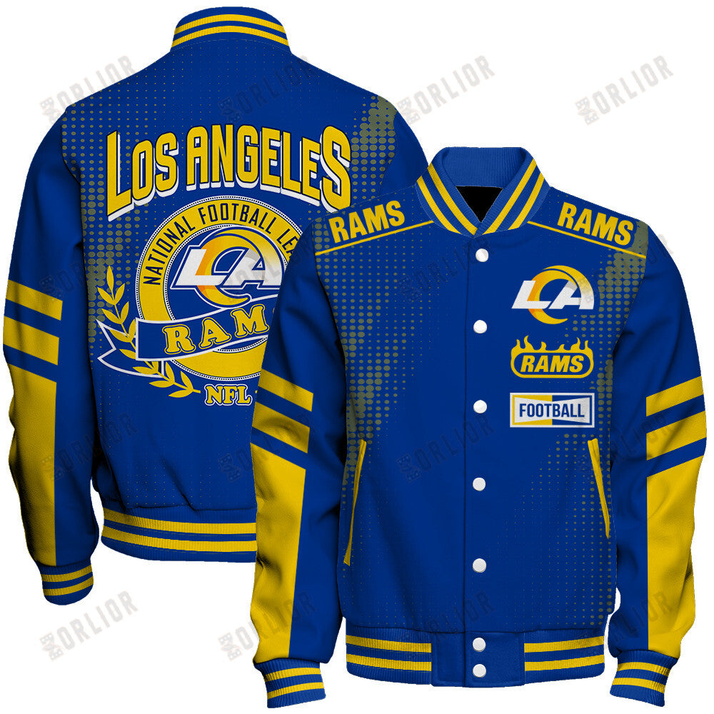 Los Angeles Rams Football Team 2024 - 25 The Light Of The Star Unisex Varsity Jacket
