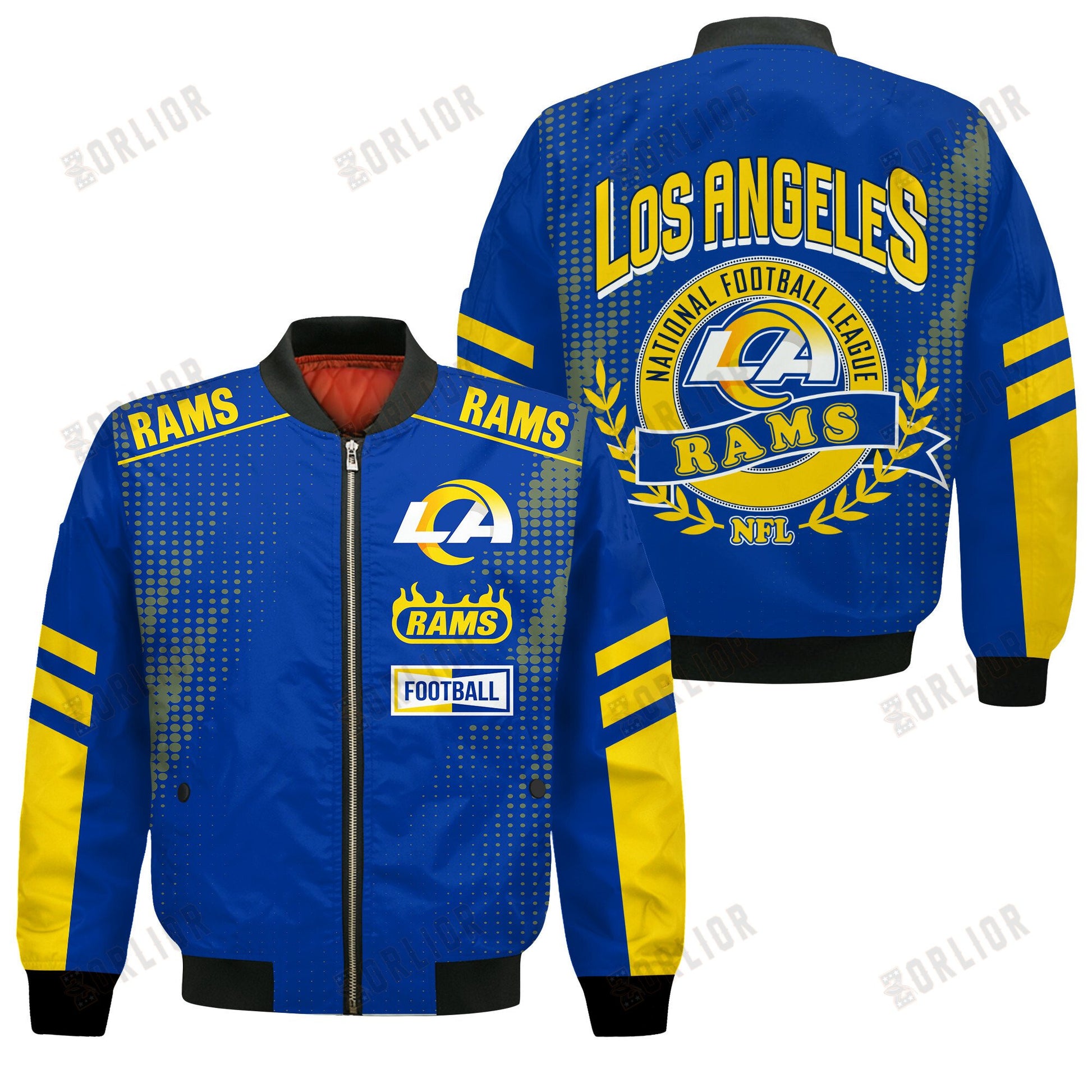 Los Angeles Rams Football Team 2024 - 25 The Light Of The Star Bomber Jacket