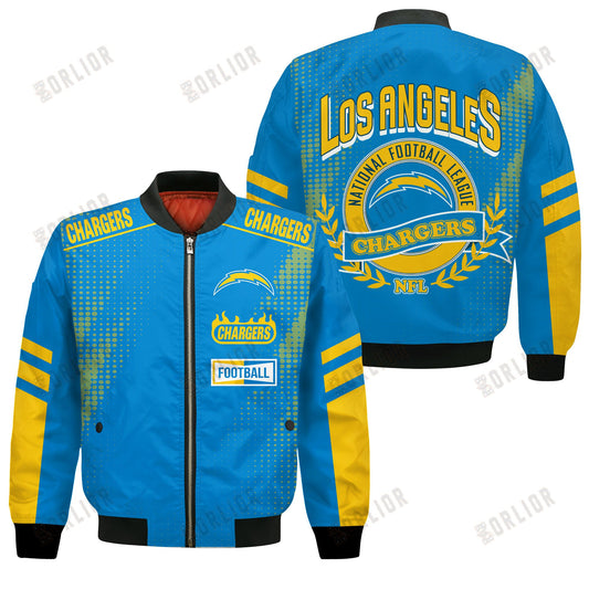 Los Angeles Chargers Football Team 2024 - 25 The Light Of The Star Bomber Jacket