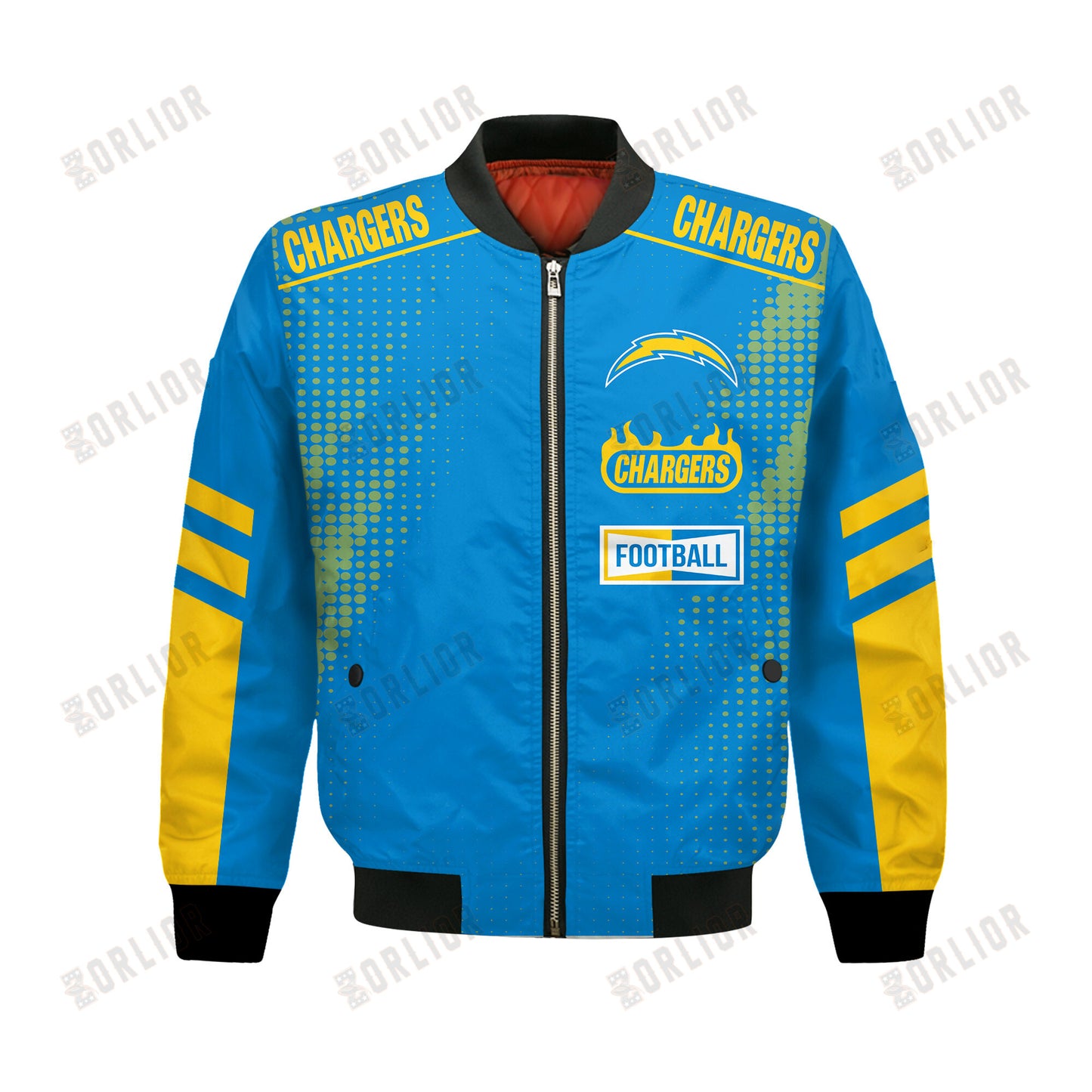 Los Angeles Chargers Football Team 2024 - 25 The Light Of The Star Bomber Jacket