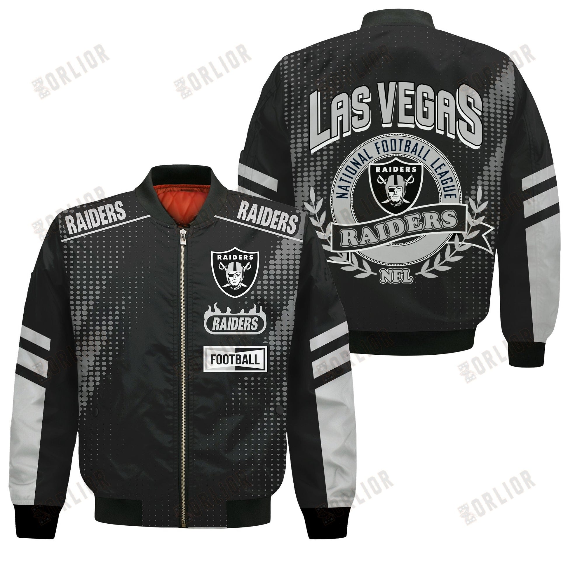 Las Vegas Raiders Football Team 2024 - 25 The Light Of The Star Bomber Jacket