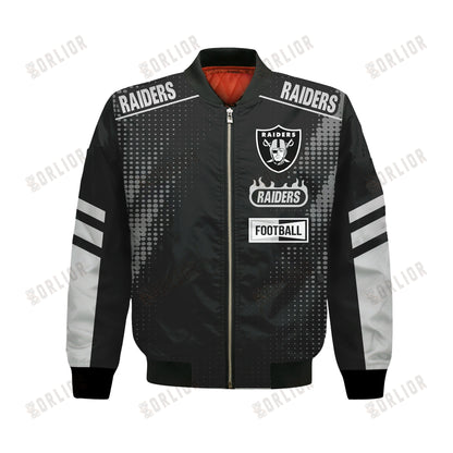 Las Vegas Raiders Football Team 2024 - 25 The Light Of The Star Bomber Jacket