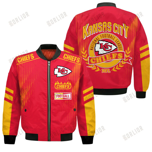 Kansas City Chiefs Football Team 2024 - 25 The Light Of The Star Bomber Jacket