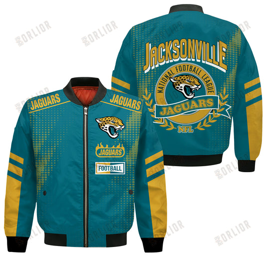 Jacksonville Jaguars Football Team 2024 - 25 The Light Of The Star Bomber Jacket