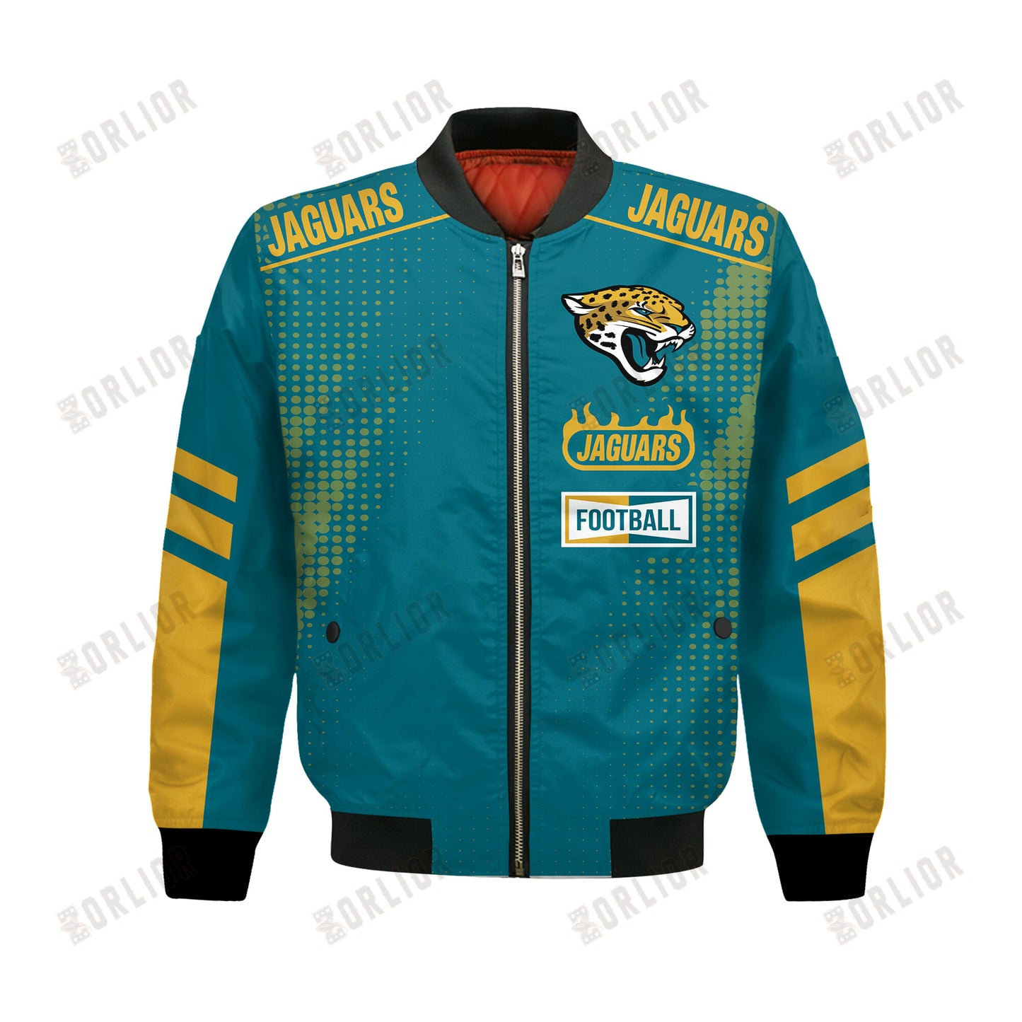 Jacksonville Jaguars Football Team 2024 - 25 The Light Of The Star Bomber Jacket