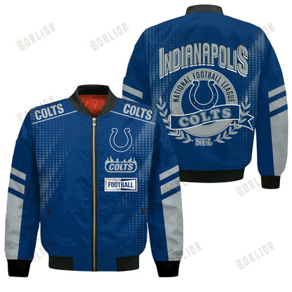 Indianapolis Colts Football Team 2024 - 25 The Light Of The Star Bomber Jacket