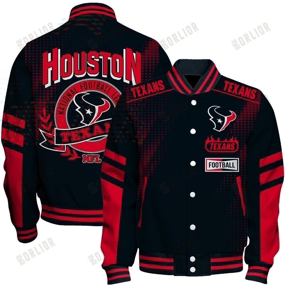 Houston Texans Football Team 2024 - 25 The Light Of The Star Unisex Varsity Jacket