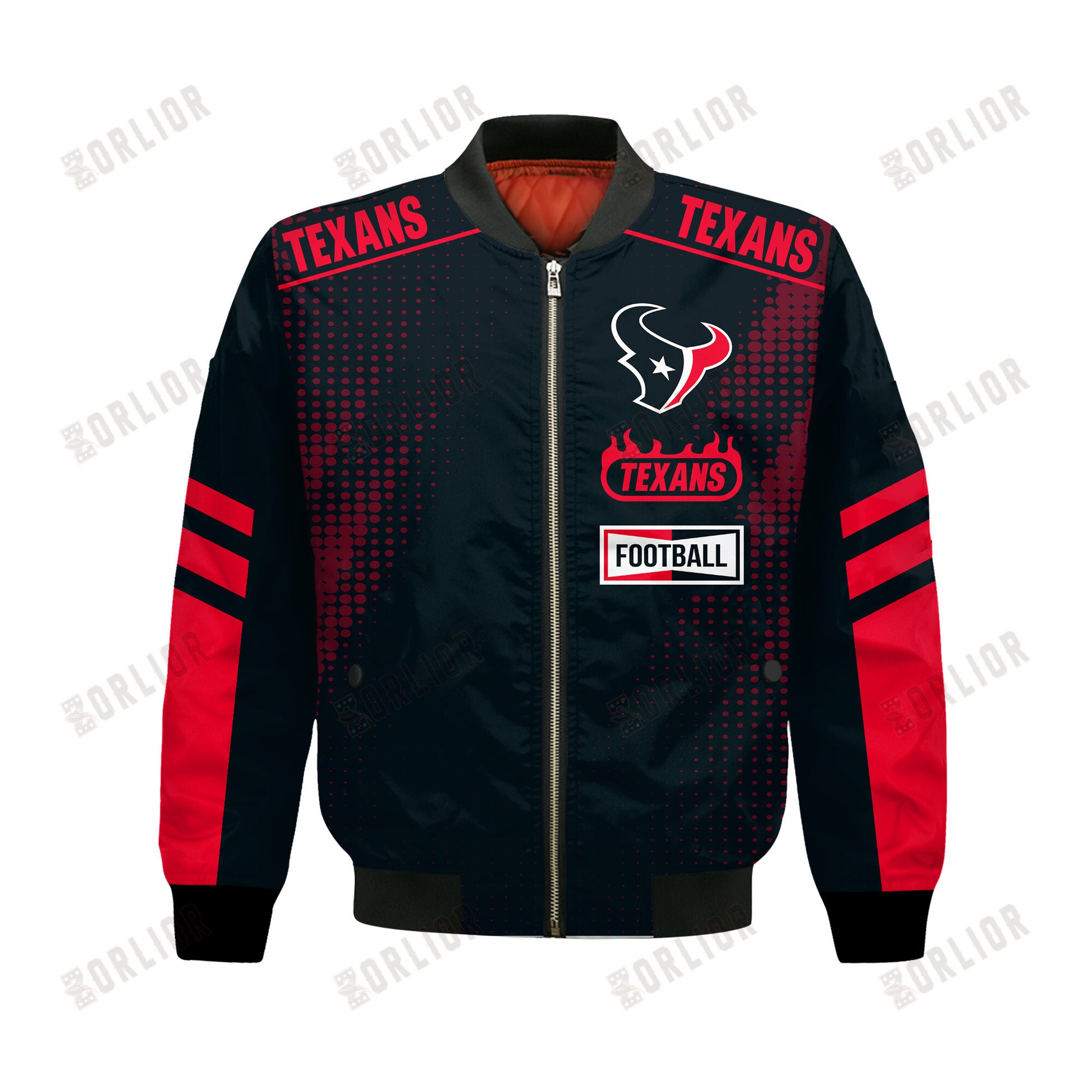 Houston Texans Football Team 2024 - 25 The Light Of The Star Bomber Jacket