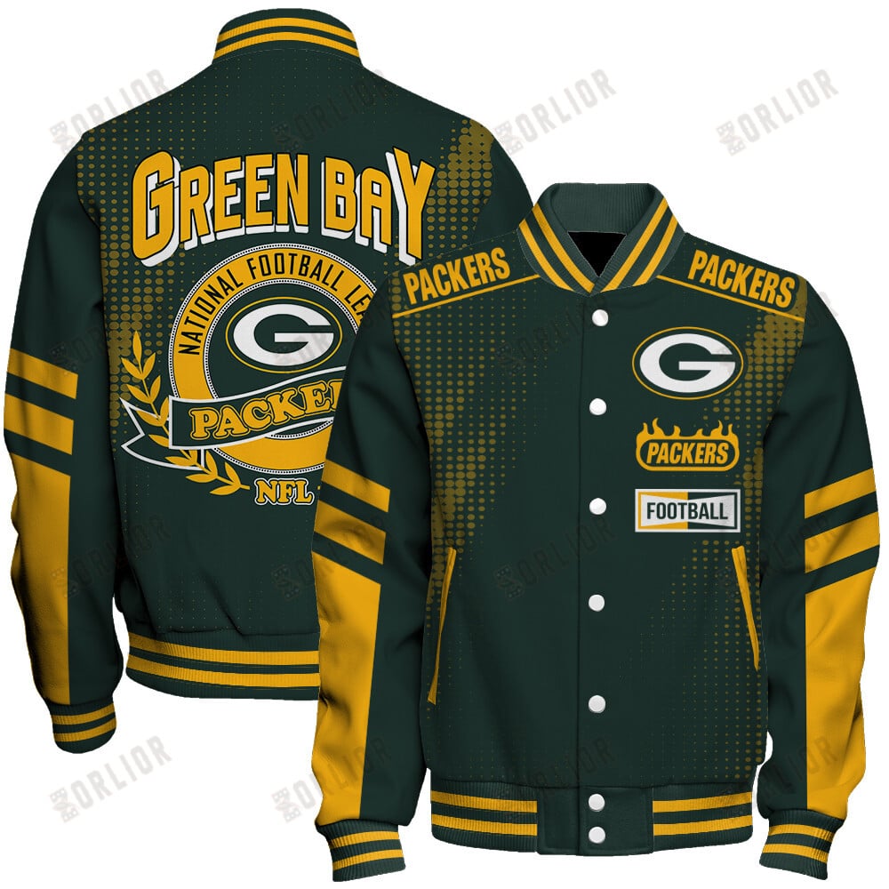 Green Bay Packers Football Team 2024 - 25 The Light Of The Star Unisex Varsity Jacket
