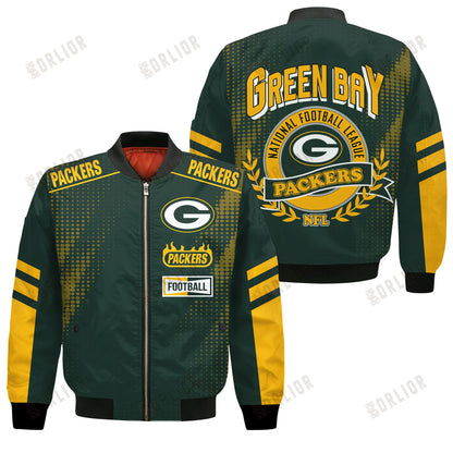 Green Bay Packers Football Team 2024 - 25 The Light Of The Star Bomber Jacket