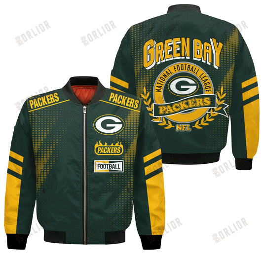Green Bay Packers Football Team 2024 - 25 The Light Of The Star Bomber Jacket