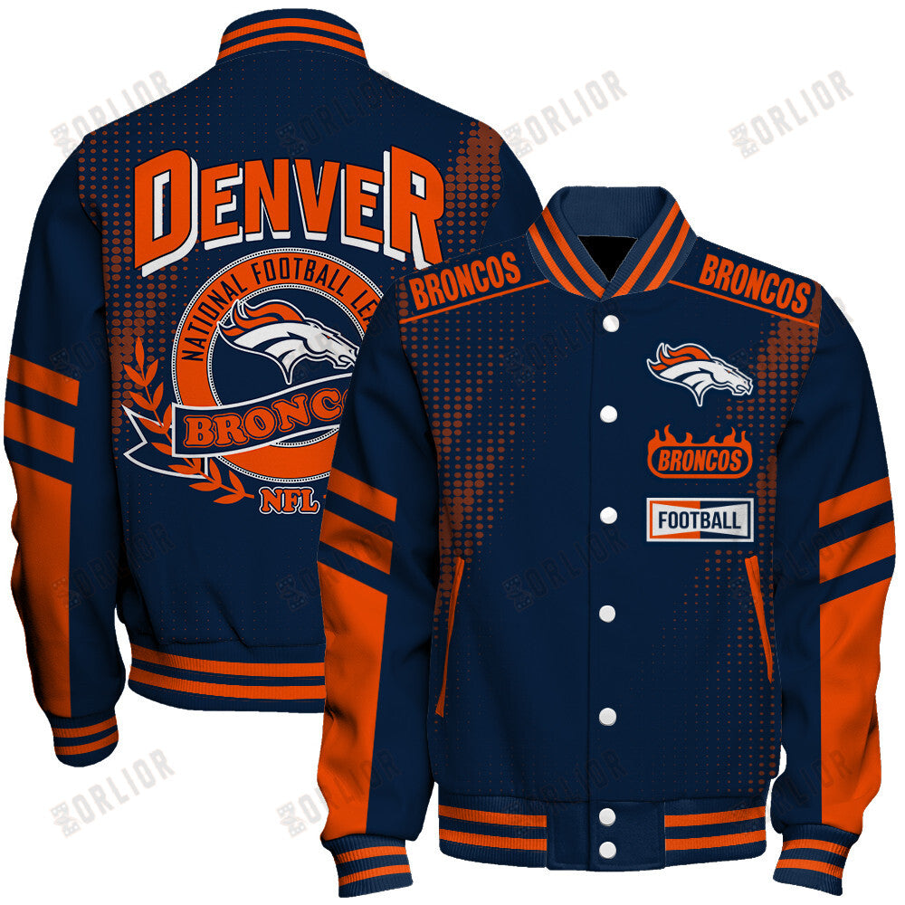 Denver Broncos Football Team 2024 - 25 The Light Of The Star Unisex Varsity Jacket