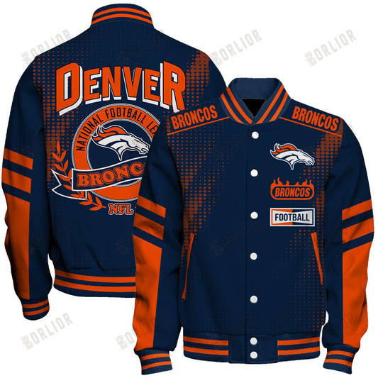 Denver Broncos Football Team 2024 - 25 The Light Of The Star Unisex Varsity Jacket