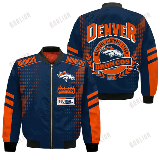 Denver Broncos Football Team 2024 - 25 The Light Of The Star Bomber Jacket