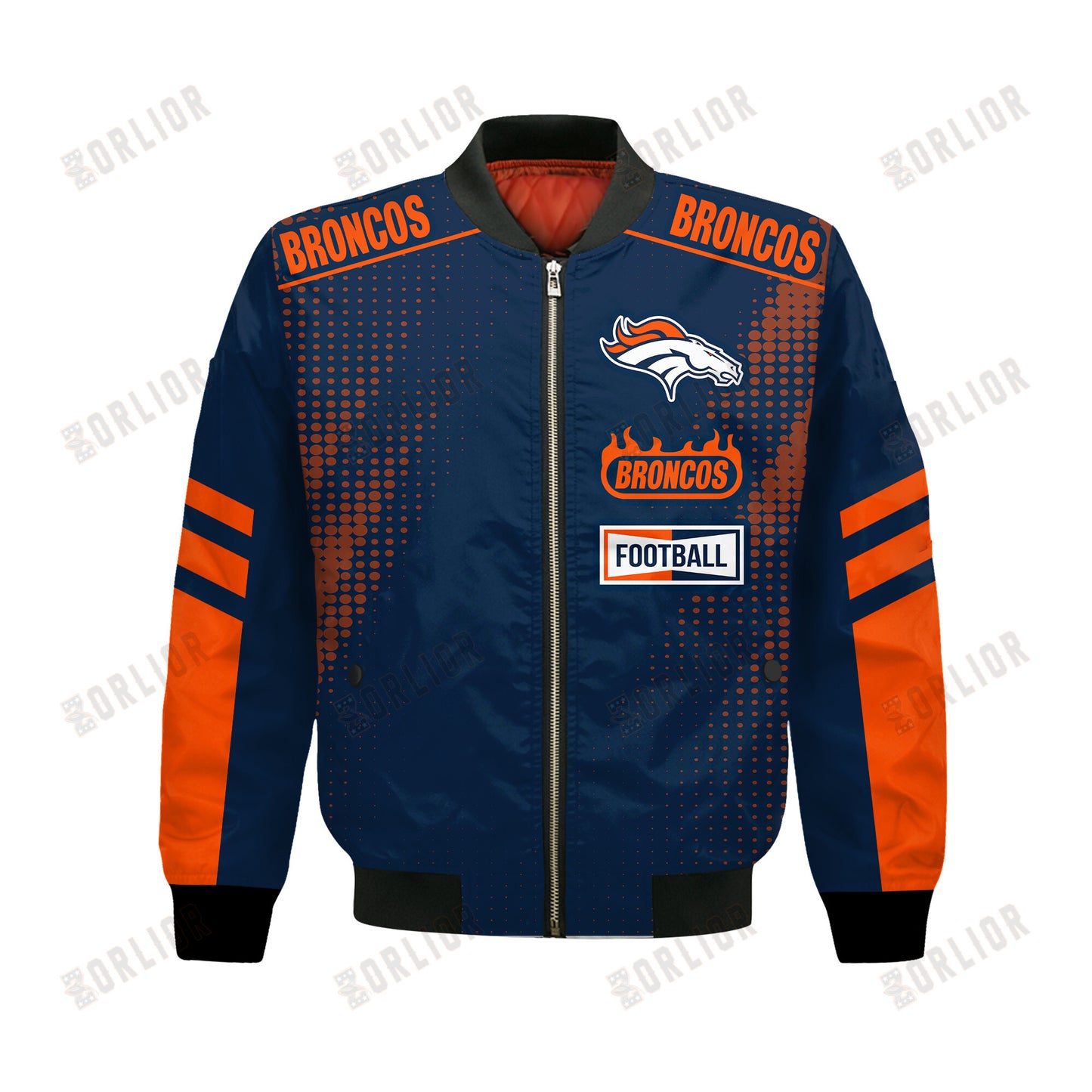 Denver Broncos Football Team 2024 - 25 The Light Of The Star Bomber Jacket