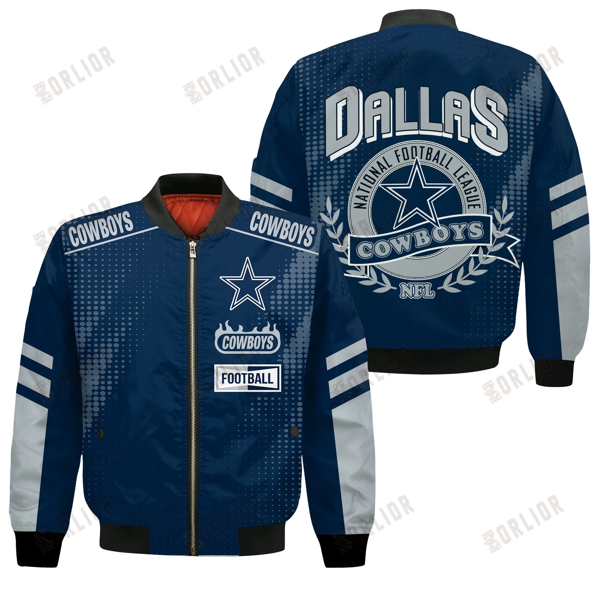 Dallas Cowboys Football Team 2024 - 25 The Light Of The Star Bomber Jacket