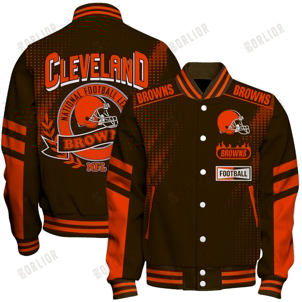 Cleveland Browns Football Team 2024 - 25 The Light Of The Star Unisex Varsity Jacket