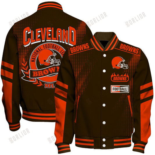Cleveland Browns Football Team 2024 - 25 The Light Of The Star Unisex Varsity Jacket