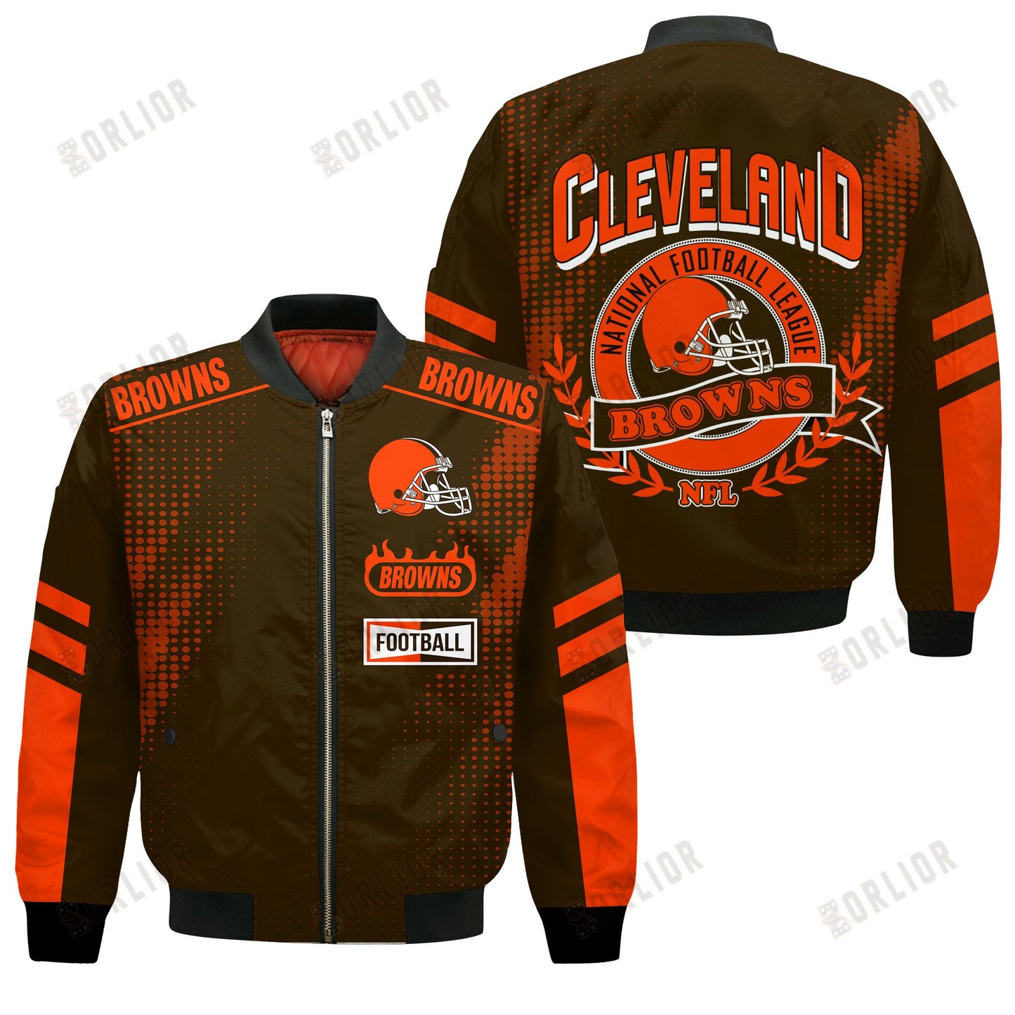 Cleveland Browns Football Team 2024 - 25 The Light Of The Star Bomber Jacket
