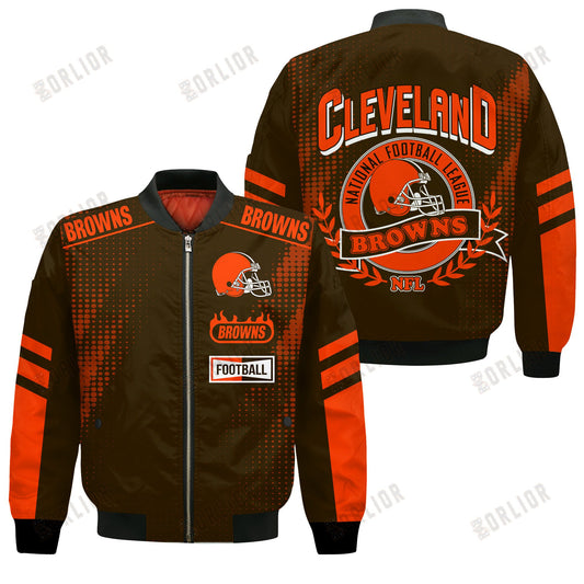 Cleveland Browns Football Team 2024 - 25 The Light Of The Star Bomber Jacket