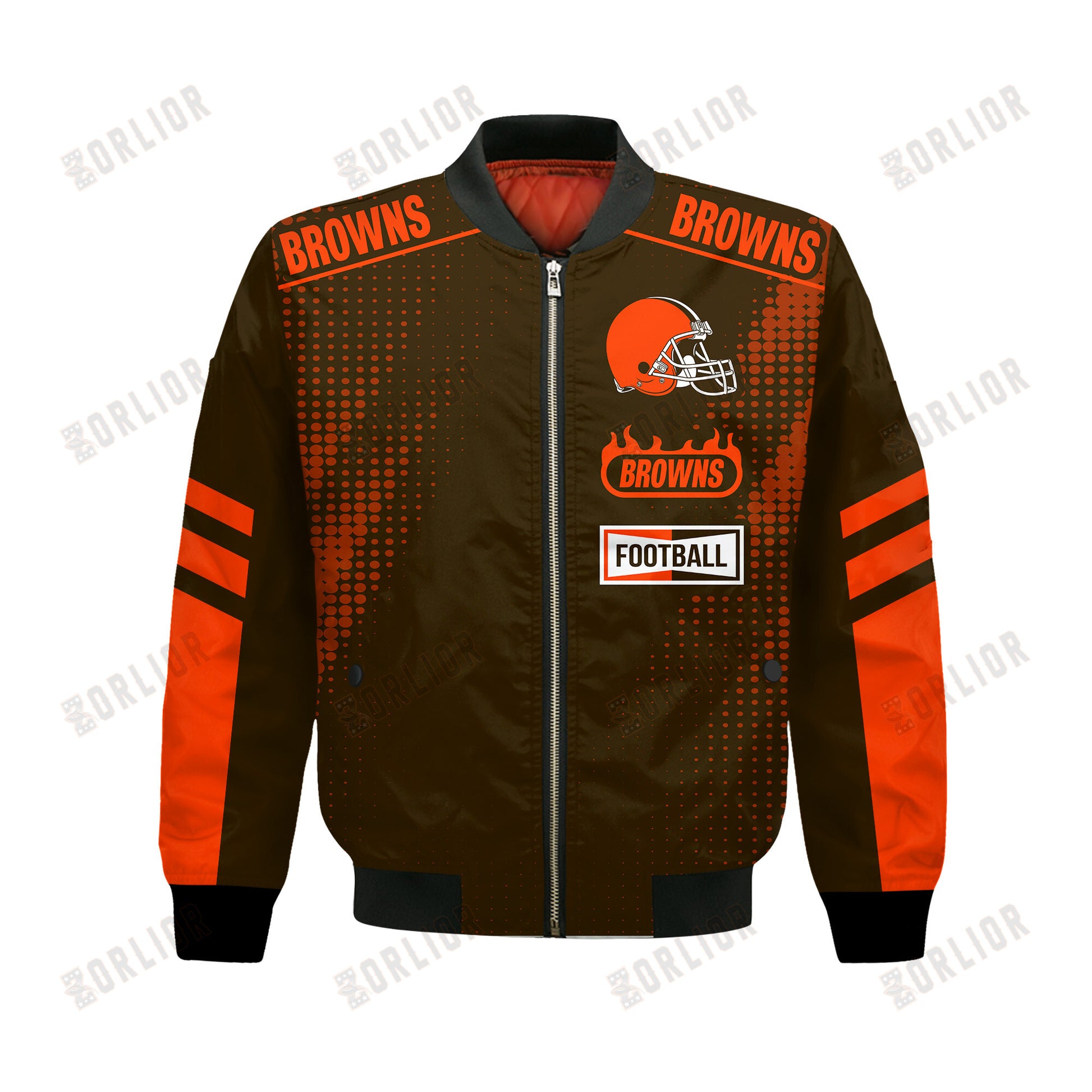 Cleveland Browns Football Team 2024 - 25 The Light Of The Star Bomber Jacket
